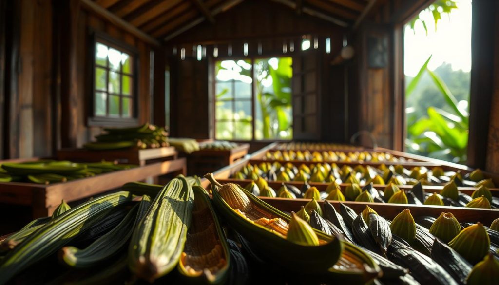Vanille Schoten Fermentation